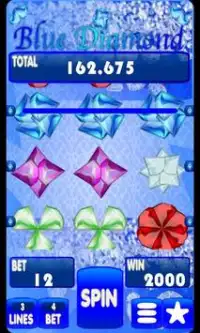 Blue Diamond Slot Machine Screen Shot 5