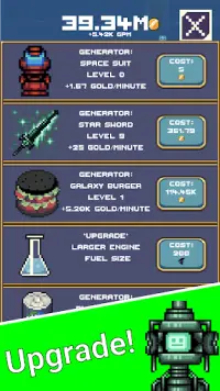 Idle Space Force:Retro Clicker Screen Shot 2