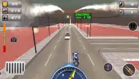 Police Bike Robot Shooter: Moto Racing Simulator Screen Shot 3