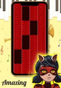 Cat Ladybug Red Piano Tiles Screen Shot 2