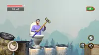 Pot Man Hammer Man Climber 3D Screen Shot 2