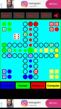 Free Ludo: 4-Player (Don't get Angry, man!) Screen Shot 3