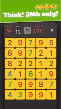 Sum X - simple math puzzle Screen Shot 2