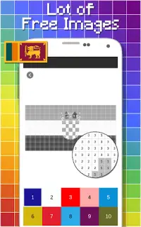 Drapeaux Couleur par Nombre - Pixel Art Screen Shot 1