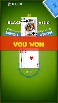 blackjack cổ điển Screen Shot 2