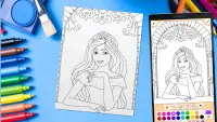 Princess Coloring Game Screen Shot 4