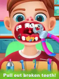 Dentiste Médecin Hôpital Jeux Screen Shot 0