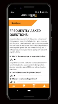 Augustine Casino Mobile App Screen Shot 2