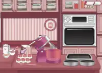 खाना पकाने के खेल: लड़कियों के लिए केक कुकीज़ खाना Screen Shot 2