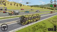 Bus Driving Simulator Army Bus Screen Shot 1
