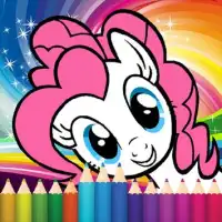 Coloring little pony princess Screen Shot 1