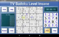 TV Sudoku: 4x4, 9x9 and 16x16 Screen Shot 8