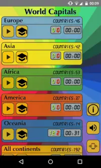 World Capitals (Quiz). Educational game. Screen Shot 0