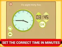 Math Telling Time Clock Game - Clock Learning Screen Shot 2