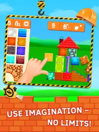 Construction Game Build with bricks Screen Shot 1