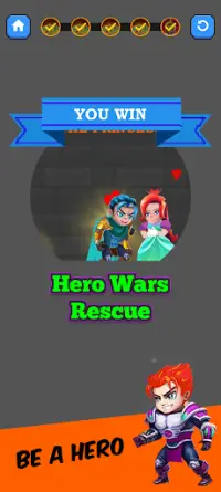 Rescue Hero 2 -  Wars & Pull Pin Puzzle Screen Shot 5