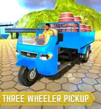 Three Wheeler Pickup Truck: Impossible Driving Screen Shot 0