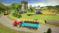 Schwere echte Traktor Trolly Cargo Sim Screen Shot 0