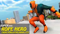 Super Rope Crime Hero - Grand City Simulator Game Screen Shot 0