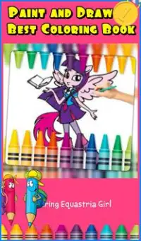 Coloring My Little Pony Equestria Girls for fans Screen Shot 4