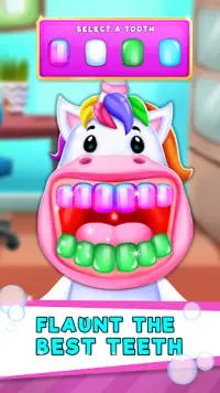 Dr. Unicorn Games for Kids - Dentista infantil 🦄 Screen Shot 4