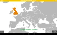 Questionário do Mapa da Europa. Países europeus Screen Shot 13