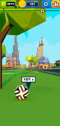 Flick Soccer: Cooles Goal Kick Strike-Fußballspiel Screen Shot 0