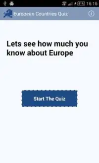 European Countries Quiz Screen Shot 0