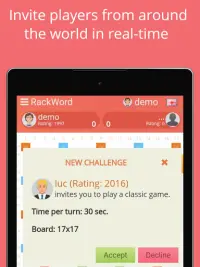 Rackword - Free real-time multiplayer word game Screen Shot 16