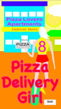 Pizza Delivery Girl- Deliver and Avoid Obstacles. Screen Shot 0