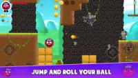 Red Ninja Hero 4 : Ball Bounce Adventure Screen Shot 0