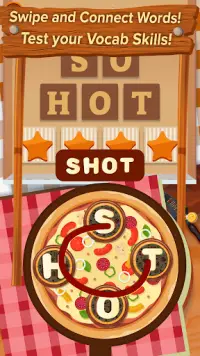word connect Pizza 🍕 word puzzle games 🍕 Screen Shot 0