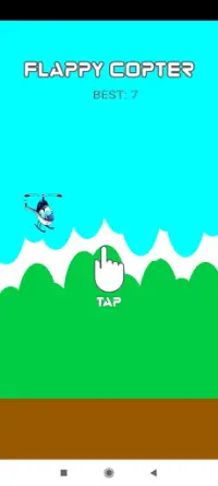 Flappy Copter Fly Screen Shot 0