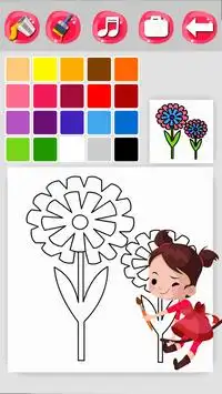 Flower Coloring Game Screen Shot 3