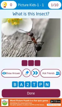 Word Picture Fun Quiz Game for Indians Screen Shot 6