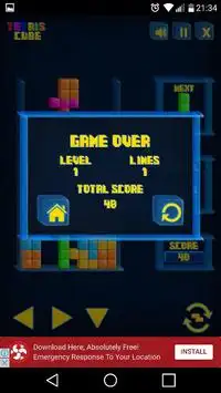 Classic Tetris Puzzle Screen Shot 4