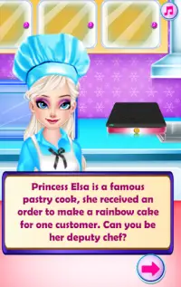 Ice Queen Cooking Rainbow Cake Screen Shot 0