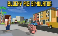 Blocky City Pig Simulator 3D Screen Shot 0