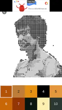 Bruce Lee My Hero - Pixel Art Screen Shot 1