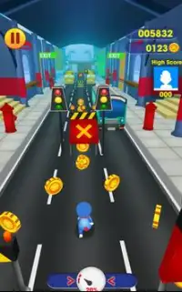 Subway doraemon Runner: 3D doramon, doremon Game Screen Shot 6