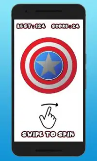 Fidget Spinner - Captain USA Screen Shot 0