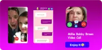 Millie Bobby Brown 📱 call video   chat ☎️☎️ Screen Shot 0