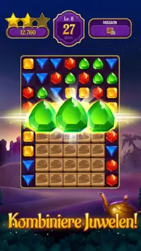 Jewels & Genies: Aladdin Quest - 3-Gewinnt-Spiele Screen Shot 0