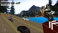 Racing Moto: Highway Bike Stunt Ride 3D Screen Shot 3