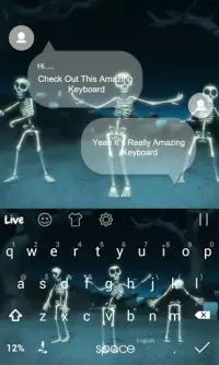 Skeleton Dance Live Theme Screen Shot 0