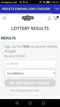 Results Euromillions Checker Screen Shot 7
