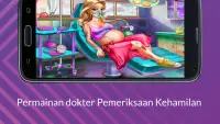 Permainan dokter Pemeriksaan Kehamilan dokter mom Screen Shot 1