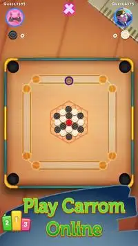 CarromBoard - Multiplayer Carrom Board Pool Game Screen Shot 1