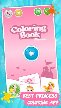 Kids coloring book: Princess Screen Shot 3