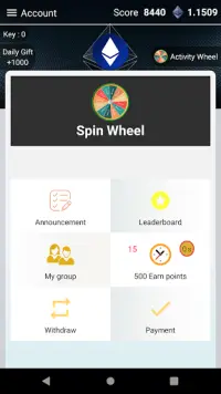 Free Ether Spin Wheel Screen Shot 1